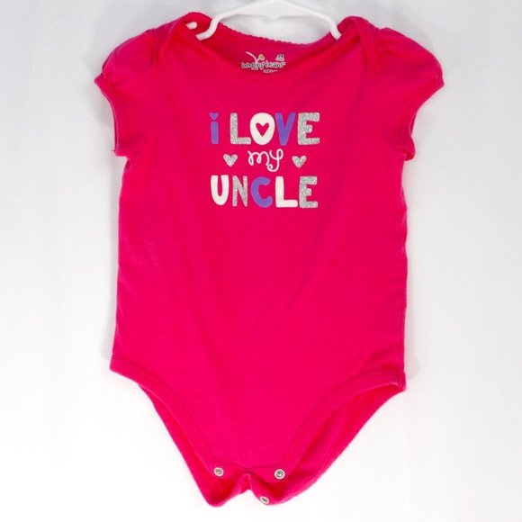 JUMPING BEANS •I Love My Uncle  Baby Onesie • 24M - Picture 1 of 6